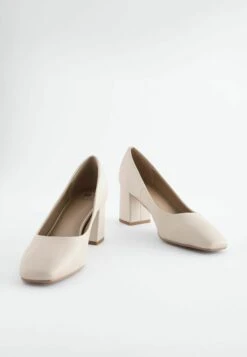 Next Forever Comfort Square Toe Court Regular - Tacones - Bone -Mundo De Zapatos 0a154e56cfe04fec97d6a07eb81ad3f5