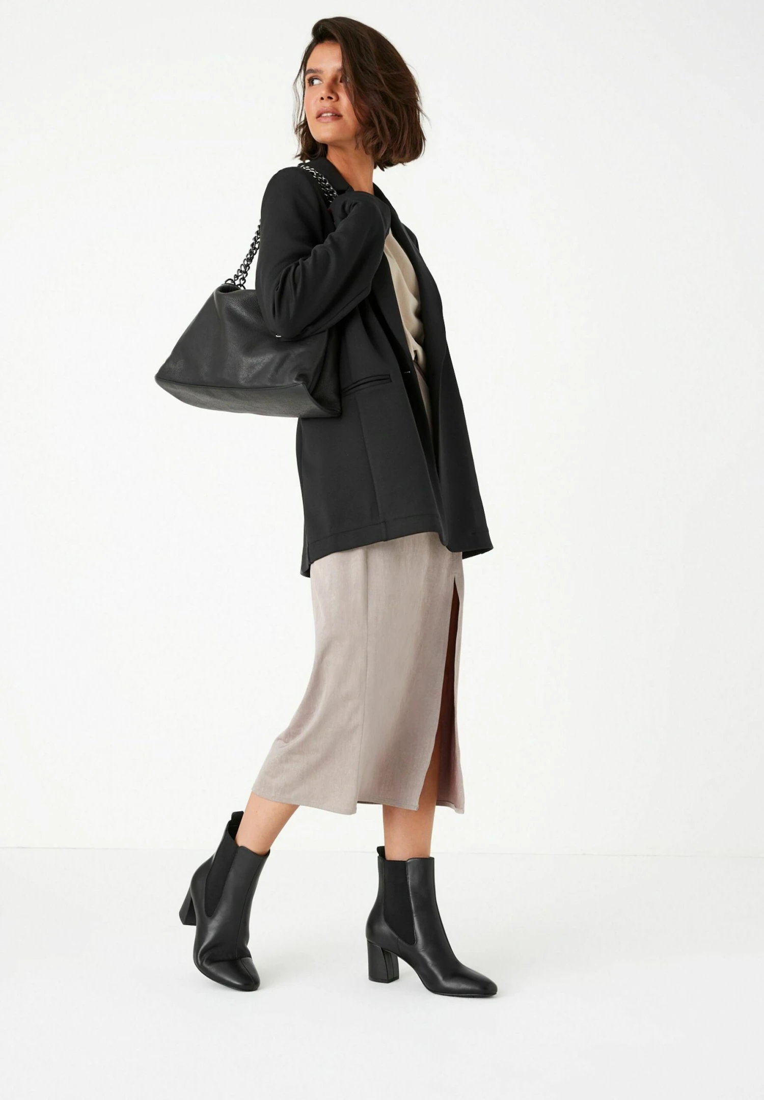 Next Botines Bajos - Black Leather 1 Next Botines Bajos - Black Leather