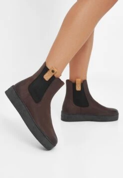 Ca'Shott Cascamilla Chelsea- Botines Con Plataforma - Coffee