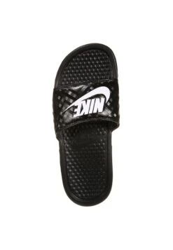 Nike Sportswear Benassi- Sandalias Planas - Black/White -Mundo De Zapatos 12c0a746ffba4a7aa6d2045514ef778c