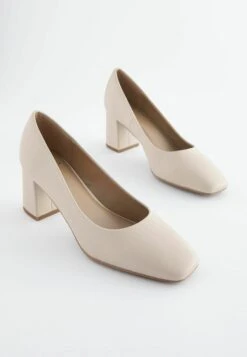 Next Forever Comfort Square Toe Court Regular - Tacones - Bone -Mundo De Zapatos 13788a43c4cf47bea539fb028a0f70a9