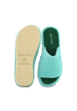 Spa Parquet Rizo - Pantuflas - Verde -Mundo De Zapatos 1684adf2a0ab4b74b6c4e589e0558525