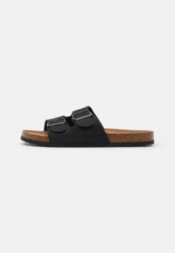 Rex Double Buckle Slide - Pantuflas - Black