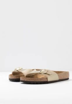 Birkenstock Madrid Bf Narrow - Pantuflas - Gold -Mundo De Zapatos 1983ce860cf641c9b62e09d1a15457e0