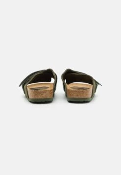 Birkenstock Kyoto Narrow Fit - Sandalias Planas - Thyme -Mundo De Zapatos 2614df1925cb41f98c9bb7822ed26a52
