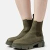 COPENHAGEN Cph570 - Botines Con Plataforma - Khaki