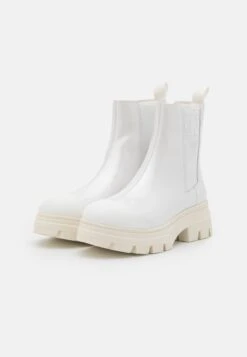 Calvin Klein Jeans Chunky Combat Chelsea Boot - Botines Con Plataforma - White -Mundo De Zapatos 27df2b3a01cb445ab29da5d785bbe239