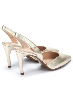 Thelma 1489 - Tacones - Oro -Mundo De Zapatos 3af84c3e4f6c4debaeb308aaa50e64ea