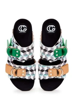 Sandalias Planas - Green -Mundo De Zapatos 3f07fd6dbe814843a0e51d753f6e7c53