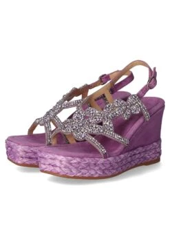 Alma En Pena Sandalias De Cuña - Violett -Mundo De Zapatos 40022a3a63284d7f9ccbea581685baf3