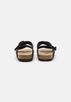 Pier One Leather - Sandalias Planas - Black -Mundo De Zapatos 42a4a695c5404f3995224293e4121e52