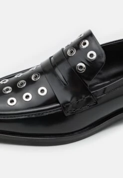 3.1 Phillip Lim Alexa Eyelet Penny Loafer - Mocasines - Black -Mundo De Zapatos 4837b483c9fb41c1adb2fde3594084f7