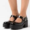 KOI FOOTWEAR Vegan Tira Classic Mary Janes - Zapatos De Plataforma - Black