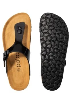 Kos - Sandalias De Dedo - Schwarz Lack -Mundo De Zapatos 4b3c4fc204d74458b5c4b14ec9777209