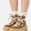 Casadei Nexus Skipass - Botines Con Cordones - Brown/White