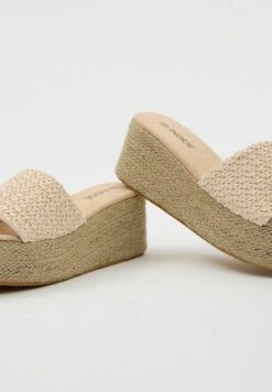 Plataforma Rafia - Sandalias - Beige -Mundo De Zapatos 4fb4f5fca6da4f7dbfef204fe9e603a6