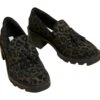Marks & Spencer Suede Leopard - Zapatillas De Senderismo - Khaki Mix