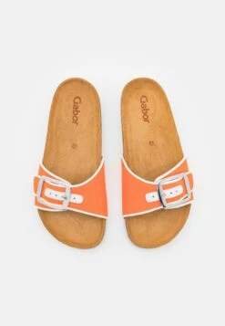 Gabor Sandalias Planas - Orange/Weiß -Mundo De Zapatos 5629d0f2c6934fd095c18a213de567f8