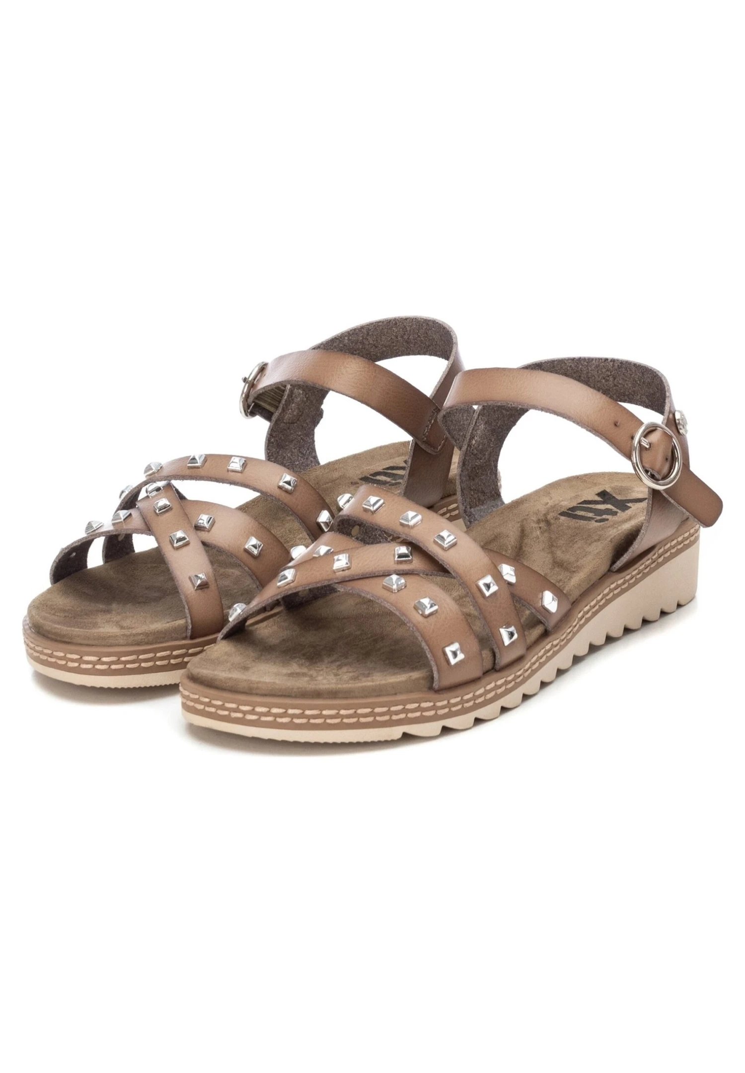 Xti Sandalias De Cuña - Kakhi 3 Xti Sandalias De Cuña - Kakhi - Imagen 3