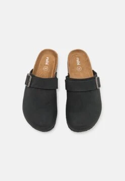 Rex Buckle Mule - Pantuflas - Black Nubuck -Mundo De Zapatos 6097b691374641c7a91141d0afa3f0e9