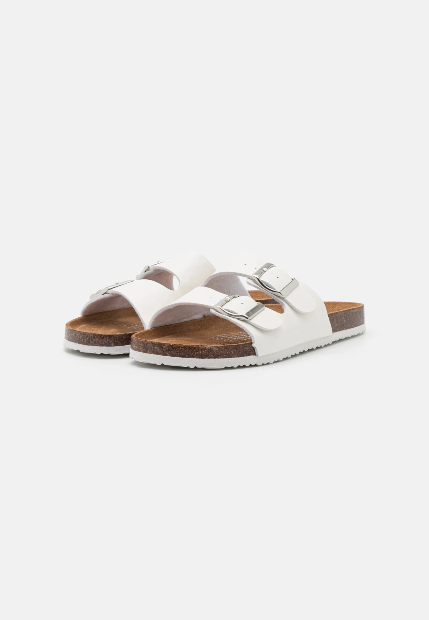 Rex Double Buckle Slide - Pantuflas - White Texture 3 Rex Double Buckle Slide - Pantuflas - White Texture - Imagen 3