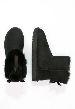 Ugg Mini Bailey Bow - Botines - Black -Mundo De Zapatos 6af5b1170c78471dac86ca64e902353f