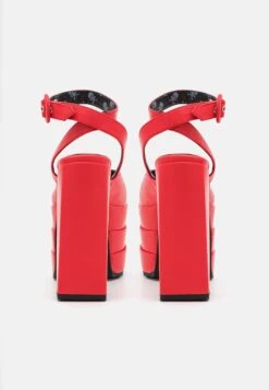 Lamoda Video Games - Sandalias Con Plataforma - Red -Mundo De Zapatos 6e3bce521e444c938f1eb3095a0bd7cb