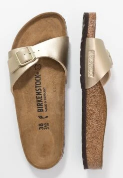 Birkenstock Madrid Bf Narrow - Pantuflas - Gold -Mundo De Zapatos 758cfc3352aa425daef17402c9a7f2c8