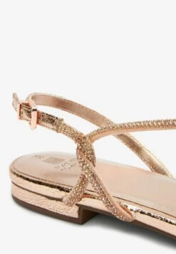 Next Forever Comfort® Strappy Sparkle Standard - Sandalias - Rose Gold -Mundo De Zapatos 761b2e7918624875bb907da38ab7b245