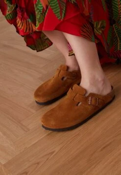 Birkenstock Boston Sfb Vl Narrow - Pantuflas - Brown -Mundo De Zapatos 775fc6a1793b47d88f97d6825c2229a3