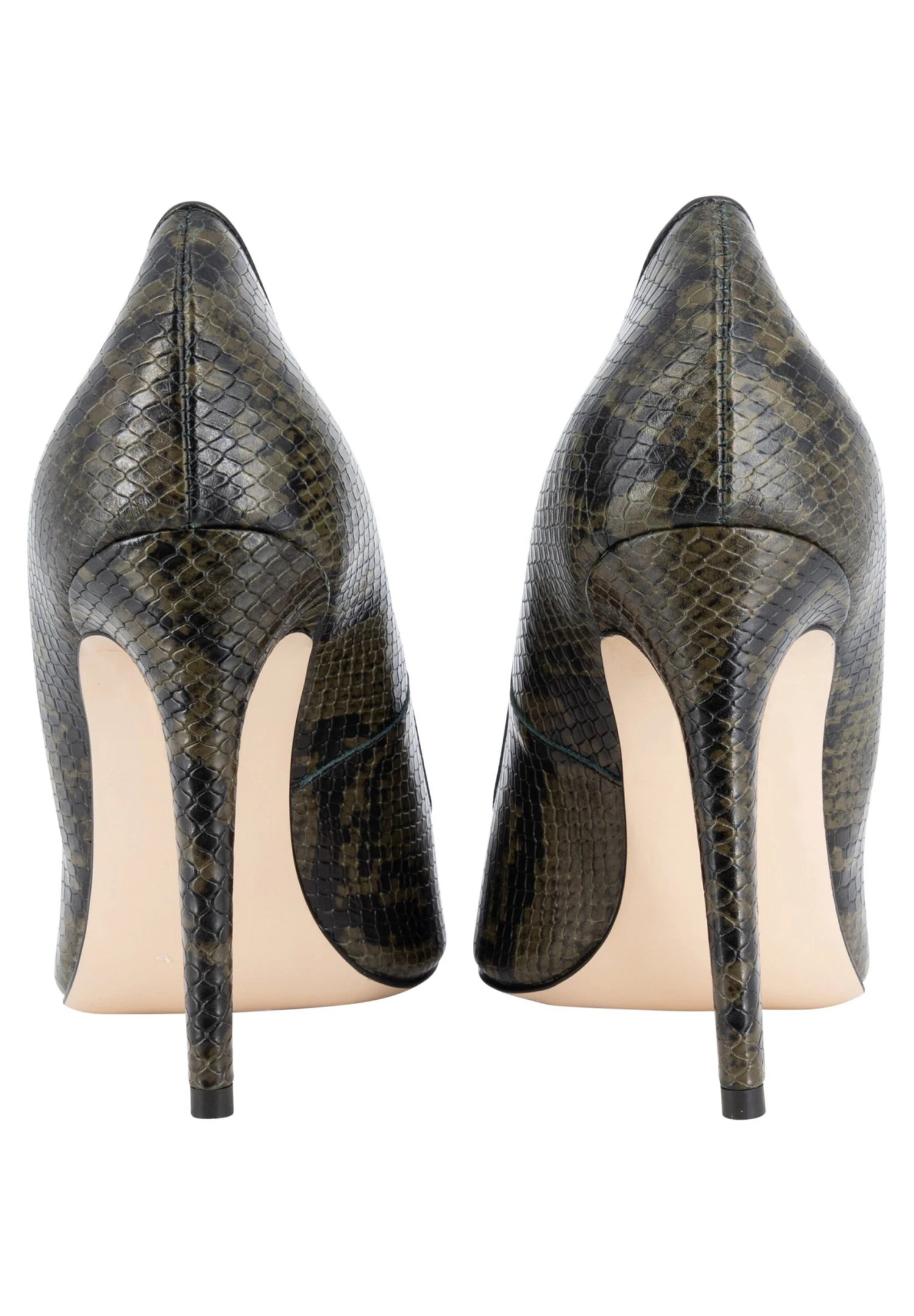 Faina Mit Reptil Prägung - Tacones - Grün Schlange 4 Faina Mit Reptil Prägung - Tacones - Grün Schlange - Imagen 4