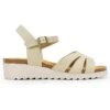 Sandalias Con Plataforma - Beige