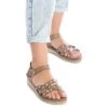 Xti Sandalias De Cuña - Kakhi