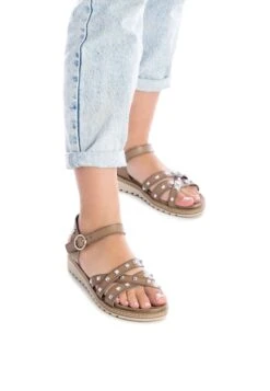 Xti Sandalias De Cuña - Kakhi