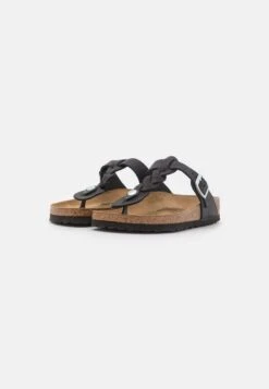 Birkenstock Gizeh Braided Regular- Pantuflas - Black -Mundo De Zapatos 8480f0d184ba4857b8f36989e851b026