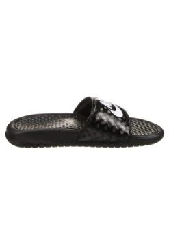 Nike Sportswear Benassi- Sandalias Planas - Black/White -Mundo De Zapatos 925aec24d90446a09d4d87399a7ec4f5