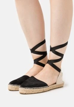 Manebi Flat Valenciana - Alpargatas - Black