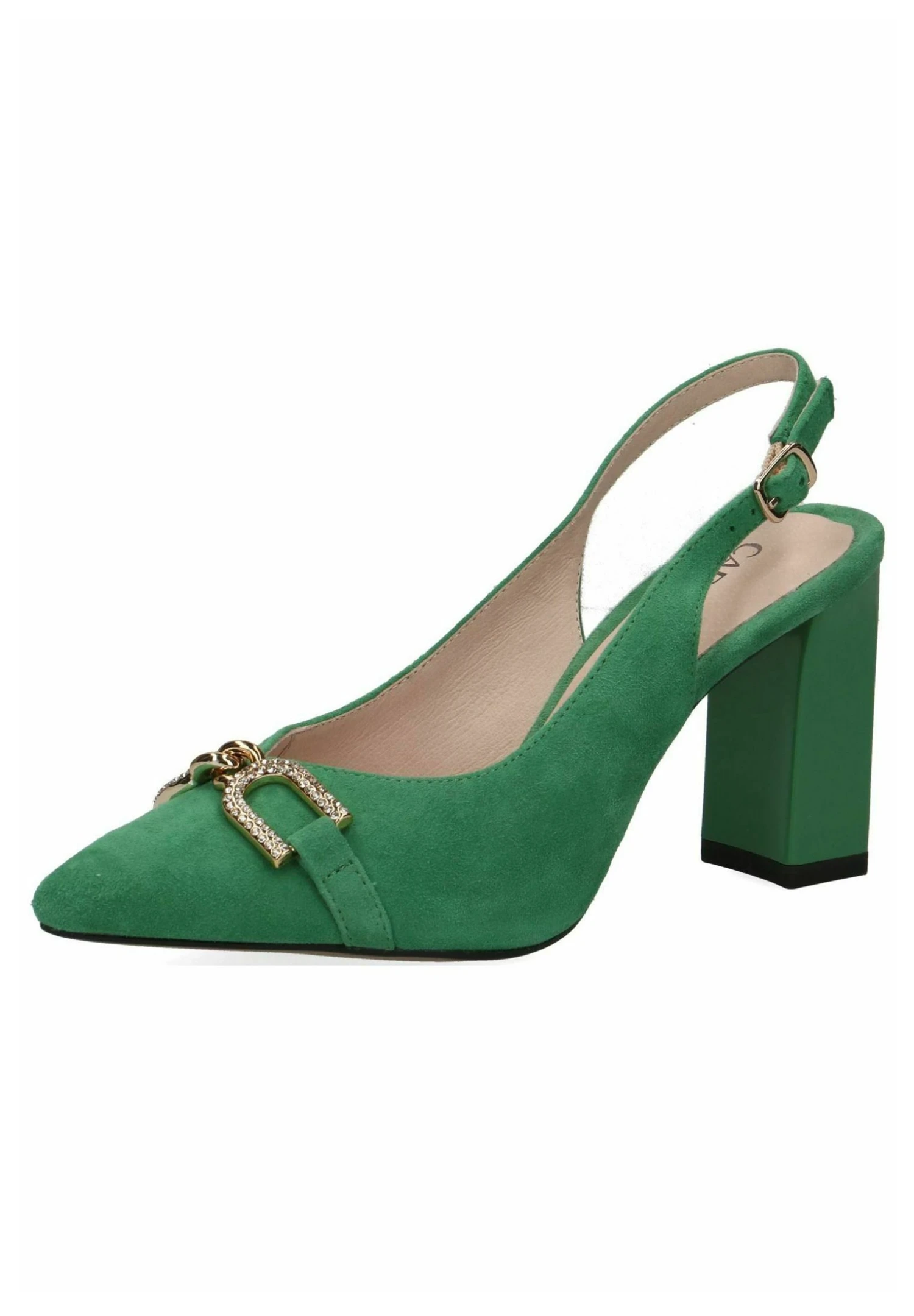 Caprice Zapatos Altos - Green Suede 2 Caprice Zapatos Altos - Green Suede - Imagen 2