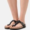 Birkenstock Gizeh Braided Regular- Pantuflas - Black