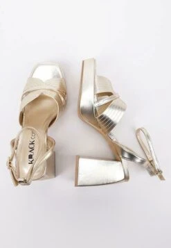 Livs - Sandalias De Tacón - Gold -Mundo De Zapatos b10f0608566d4e7fa47b786bbd28487e