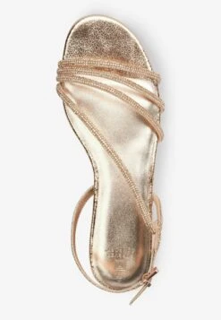 Next Forever Comfort® Strappy Sparkle Standard - Sandalias - Rose Gold -Mundo De Zapatos b19cc1e09fe34b668e8100f5337a735a