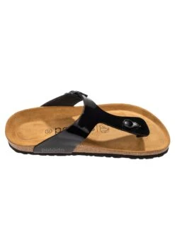 Kos - Sandalias De Dedo - Schwarz Lack -Mundo De Zapatos b4650a964761495582c652be3c4cf1b3