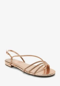 Next Forever Comfort® Strappy Sparkle Standard - Sandalias - Rose Gold -Mundo De Zapatos b6852b4578ee47c992af66b8a7fc2b4a