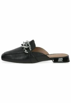 Caprice Pantoletten - Sandalias Planas - Black Softnap