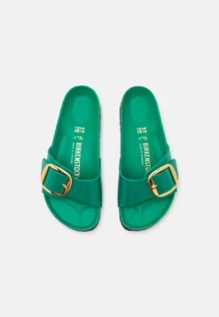 Birkenstock Madrid- Pantuflas - High Shine Green -Mundo De Zapatos c0e37b4fdfba4b2fa080dcef89c6a1e5