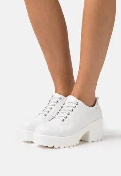 KOI FOOTWEAR Reloaded Chunky Shoes - Zapatos De Salón Con Cordones - White