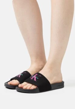 Calvin Klein Jeans Cap Pride Slide Logo - Sandalias Planas - Black