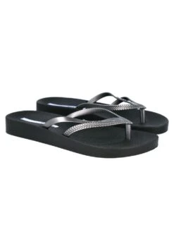 Ipanema Bossa Soft - Chanclas De Dedo - Black/Silver -Mundo De Zapatos d8599d6ff9e44b66850ed3514512f9c1