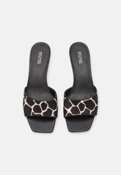 MICHAEL Michael Kors Amal Kitten - Sandalias - Black/Optic White -Mundo De Zapatos d8622bb6f21a457da61a03e965048052