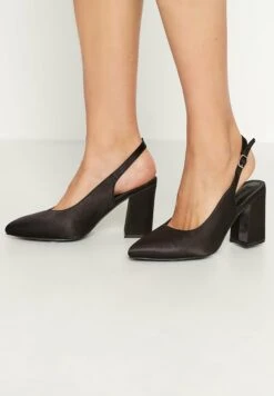 PointedCourt- Tacones - Black